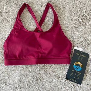 Sol & Mane Crossed Back Bra - NWT - Size Medium
